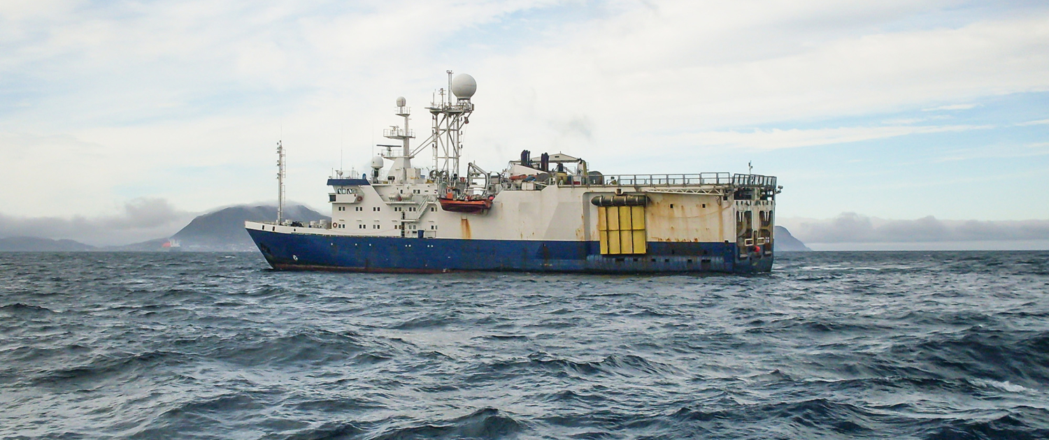 Research Vessel In The Ocean