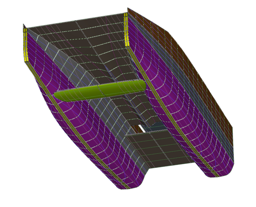 Landingcraft Linesplan 3D Render