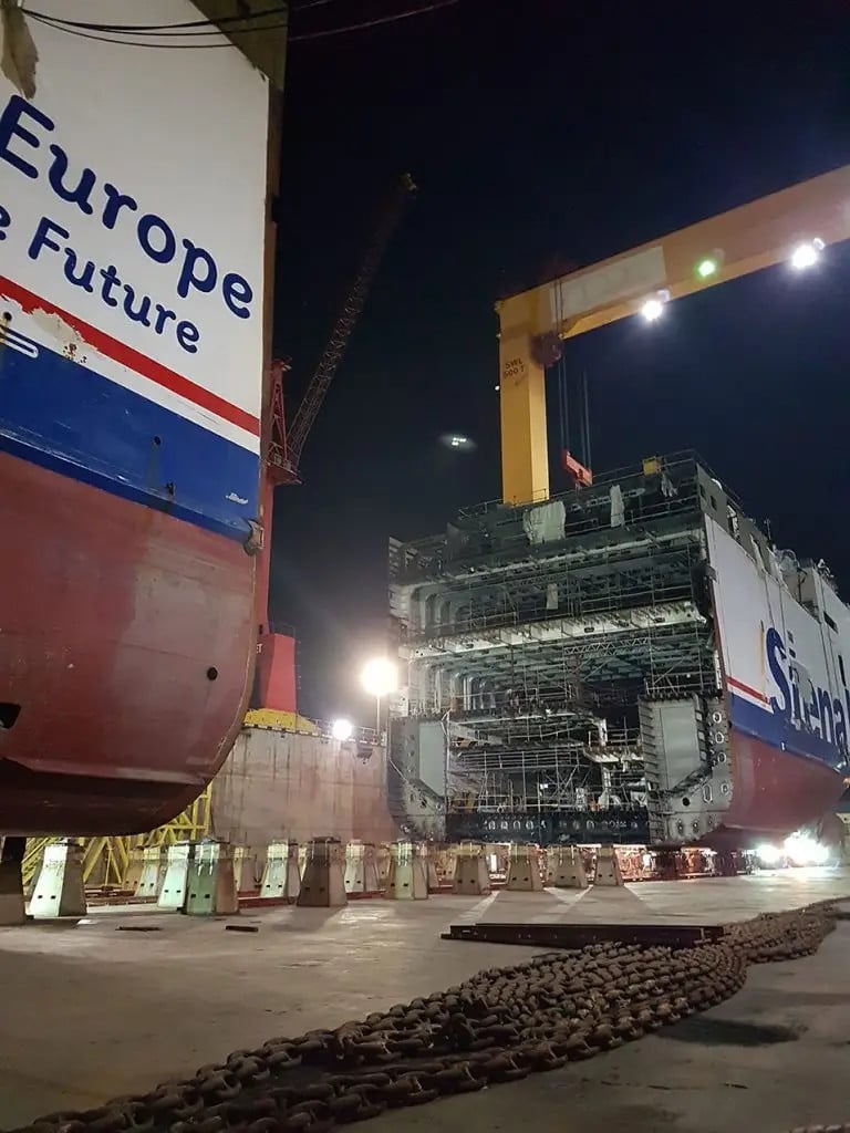 Forward Part Of The Vessel Moved On Rails 768x1024