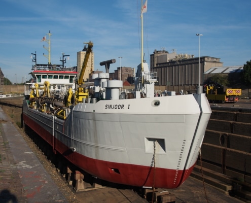 Ship Refit in Drydock